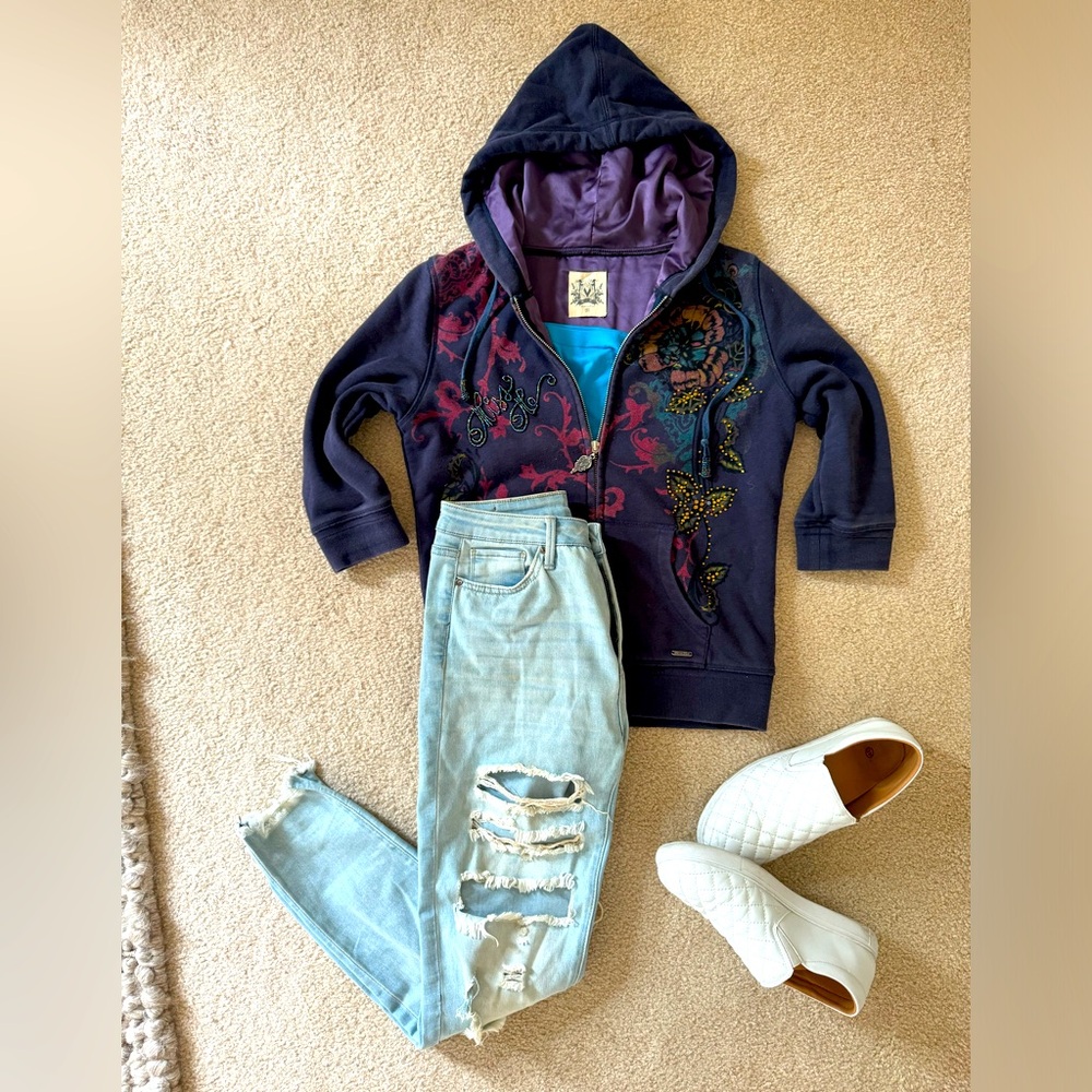 Miss Me 3/4 sleeve hoodie